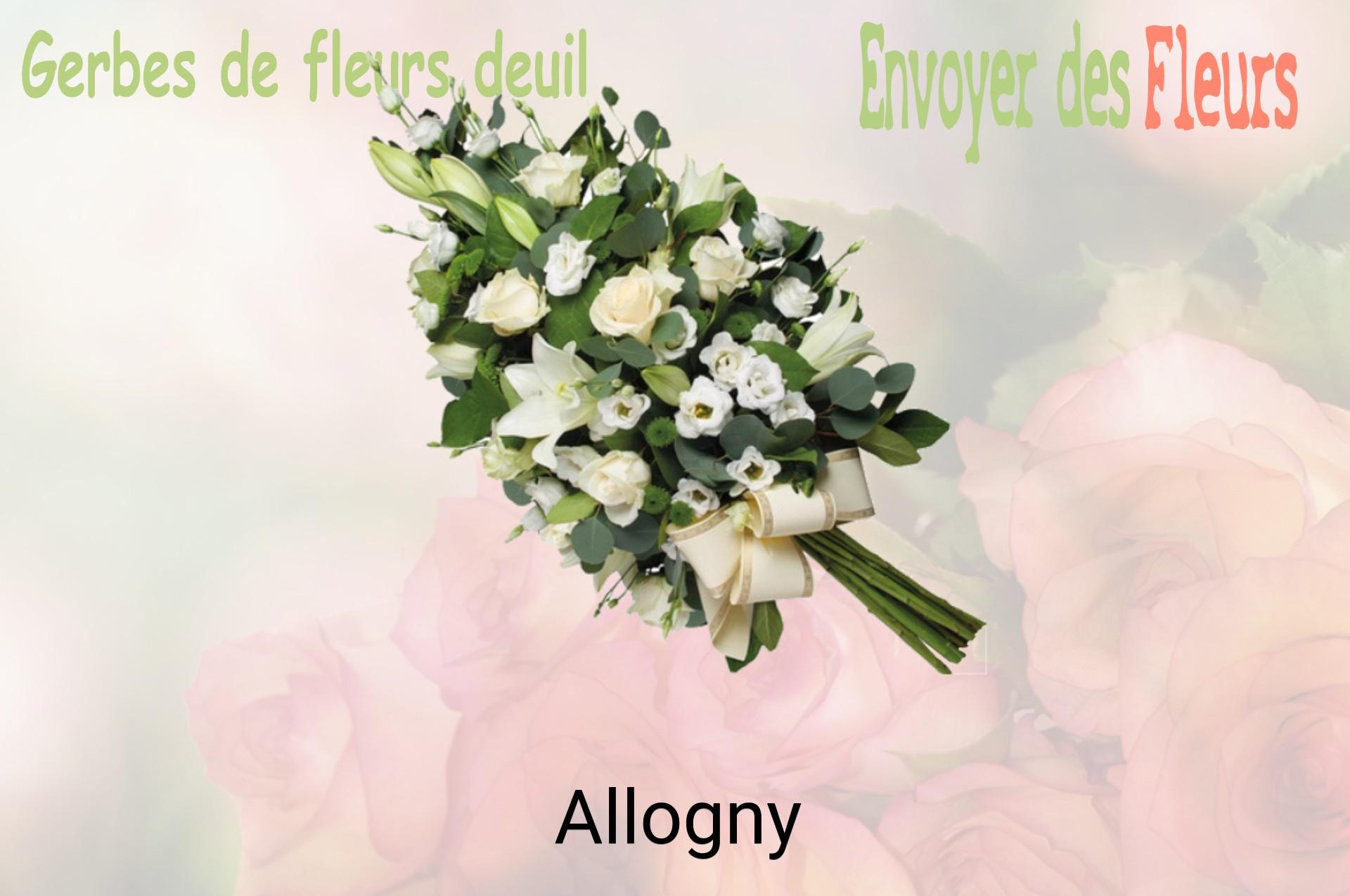 Gerbe de fleurs de deuil livrée à Allogny